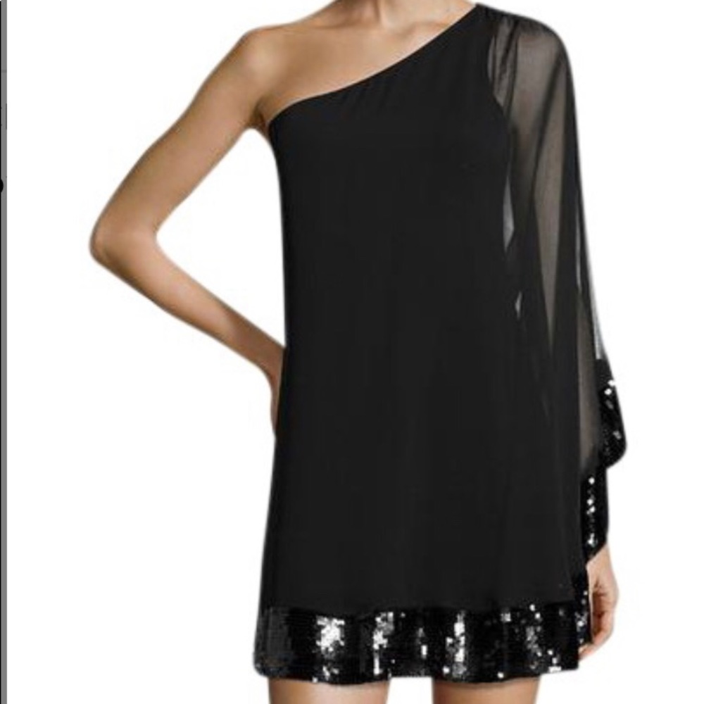 One shoulder cocktail dress